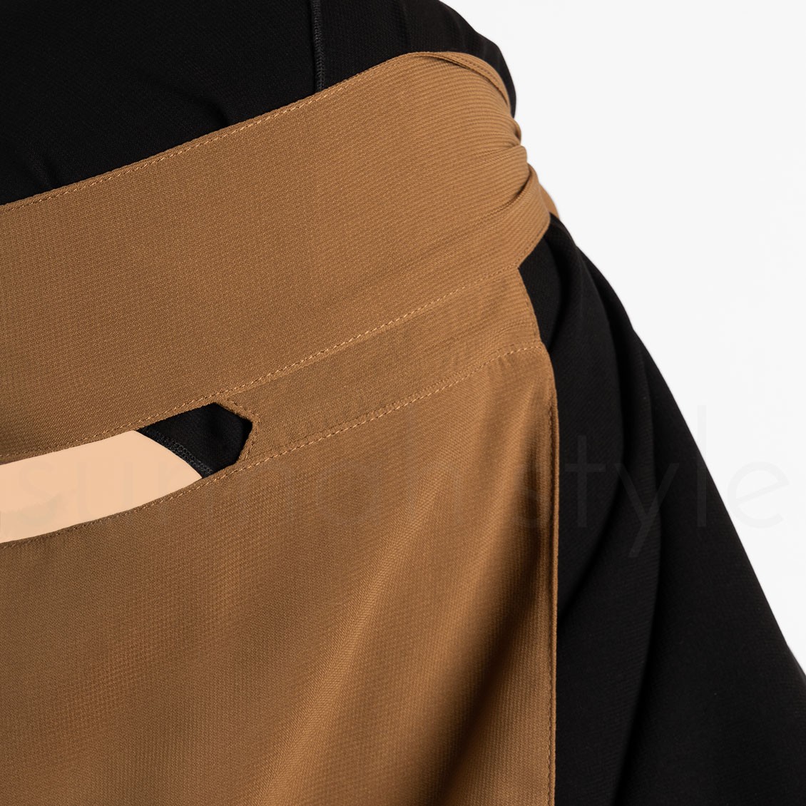 Sunnah Style No-Pinch One Layer Niqab Caramel